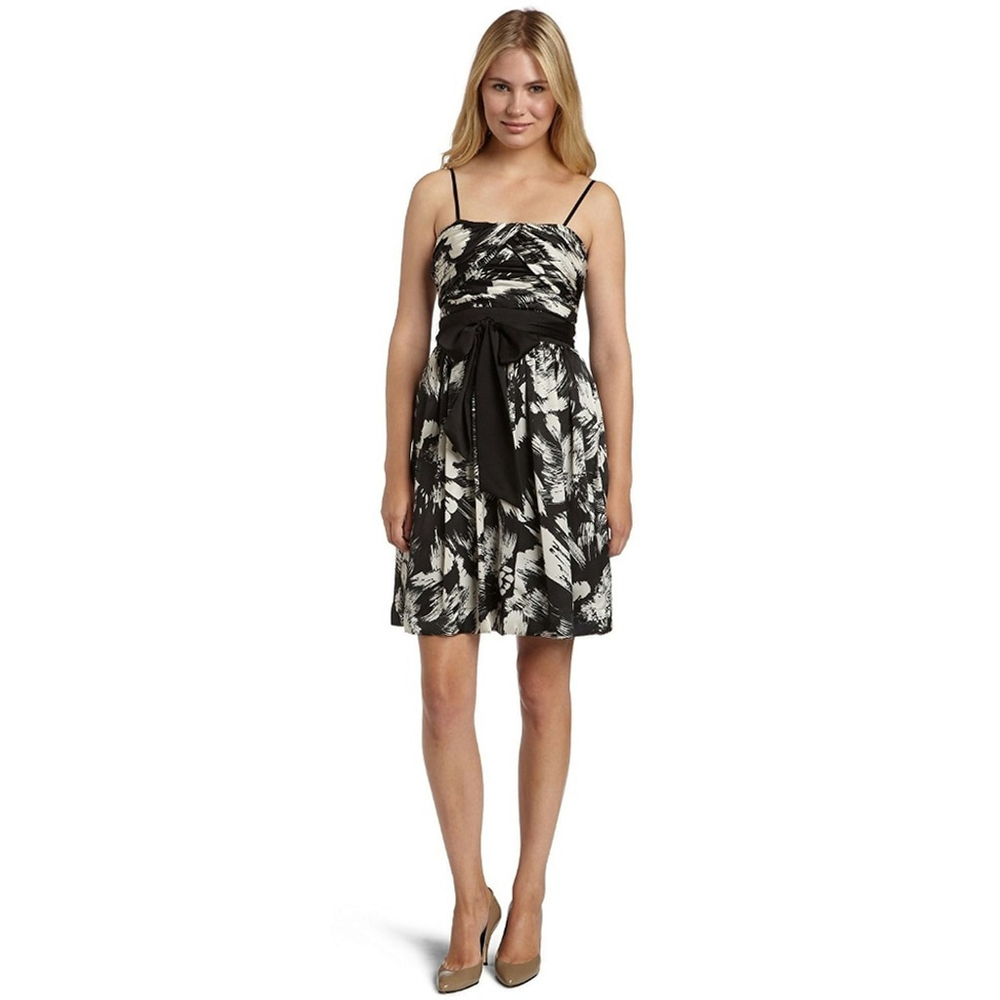 Nwt Max & Cleo Strapless Floral Party Dress